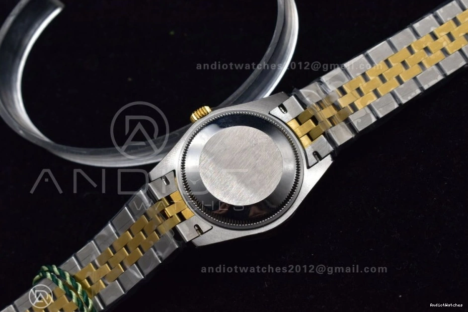 on and Ladies Syle Bezel WF Comfortable Markers Bracelet Steel Dial DateJust President Fluted Green 316L 31 278289 553 0413